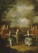 Johann Georg Weikert Fete Organized to Celebrate the Marriage of the Emperor Joseph II to Princess Marie-Josephe of Bavaria USA oil painting artist